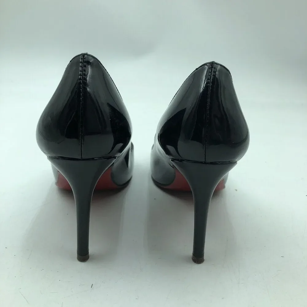SUNETEDANCE Women's Size 5 Classic Pumps Slip On Gloss Black